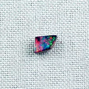 Regenbogen Opal 7,62 x 5,71 x 2,93 mm - 1,23 ct Boulder Opal aus Australien - Opal mit Zertifikat online kaufen - Edelstein von der Opal-Schmiede-4