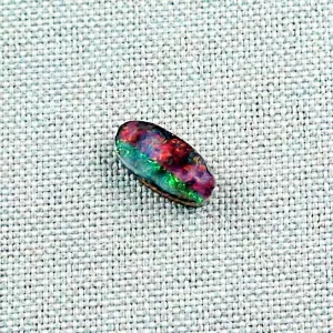 Echter Boulder Opal 1,94 ct. aus Australien - Opale mit Zertifikat online kaufen - Regenbogen Boulder Opal 12,57 x 6,15 x 2,91 mm für Opalschmuck! 6