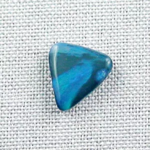 Blauer Lightning Ridge Black Opal 3,60 ct. aus Australien - Opale mit Zertifikat online kaufen - Blauer Black Opal 13,43 x 12,68 x 3,85 mm ​für Opalschmuck 1