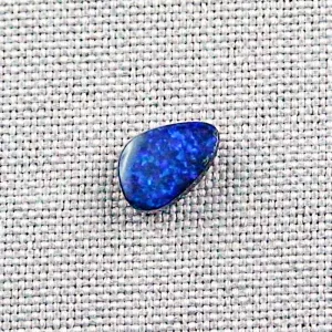 Echter Boulder Opal 1,75 ct. aus Australien - Opale mit Zertifikat online kaufen - Blau Boulder Opal 10,22 x 6,99 x 3,18 mm für Opalschmuck 3