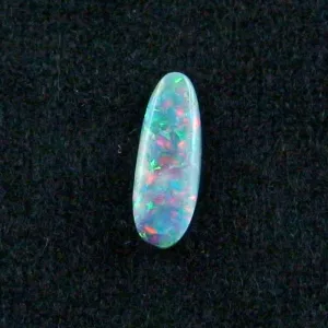 1,46 ct Lightning Ridge Semi Black Opal Edelstein Multicolor