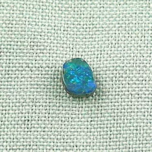 ►intensiv blauer Boulder Opal 1,09 ct Edelstein, Bild6