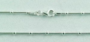 Silberkette, Perl-Schlangenkette, Collierkette, Bild