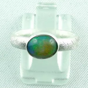 Opalring mit Welo Opal 1,06 ct aus Sterling Silber