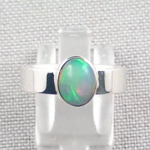 935er Opalring mit echten 1,25 ct. Welo Opal Silberring Multicolor - Opalschmuck ganz einfach und bequem online kaufen. | Mit Lichtbild-Zertifikat 1