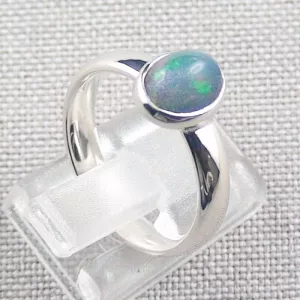 935er Opalring mit echten 1,16 ct. Welo Opal Silberring Grün Multicolor - Opalschmuck ganz einfach und bequem online kaufen. Blau Grüner Vollopal! 5