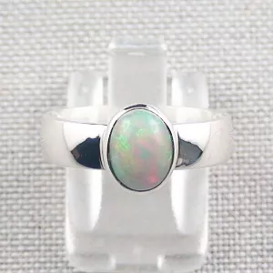 935er Opalring mit echten 0,94 ct. Welo Opal Silberring Multicolor - Opalschmuck ganz einfach und bequem online kaufen. | Echten Opalschmuck kaufen! 1