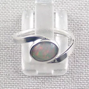 Damenring mit 0,90 ct Welo Opal 935er Silberring Multicolor Opalstein