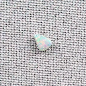 White Opal 0,82 ct. aus Australien - Opale mit Zertifikat online kaufen - Multicolor White Opal 7,61 x 5,91 x 3,11 mm - Vollopale zum besten Preis!-4