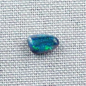 Black Crystal Opal 1,04 ct Blau Türkiser Vollopal Lightning Ridge