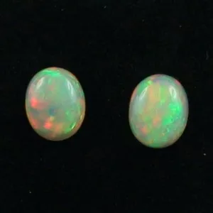 ►2,17 u. 2,13 Multicolor Welo Opal Pärchen - für Ohrringe, Bild1