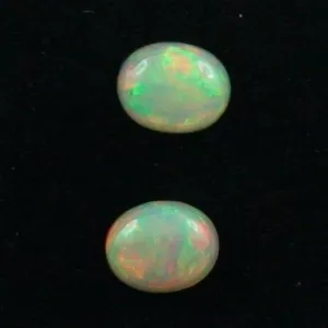 ►2,17 u. 2,13 Multicolor Welo Opal Pärchen - für Ohrringe, Bild4
