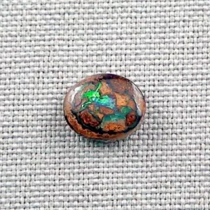 Echter 2,76 ct. Koroit Boulder Opal aus Australien mit Zertifikat - Grün Türkiser Multicolor Opalstein 10,59 x 8,89 x 3,63 mm für Opalschmuck 5