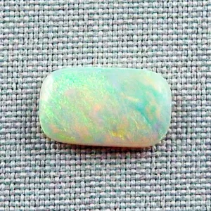Echter White Opal 4,65 ct. aus Australien - Opal mit Zertifikat online kaufen - Multicolor Whiteopal 16,41 x 9,80 x 3,69 mm - Für Opalschmuck geeignet. 1