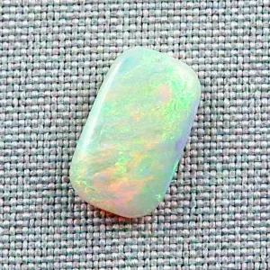Echter White Opal 4,65 ct. aus Australien - Opal mit Zertifikat online kaufen - Multicolor Whiteopal 16,41 x 9,80 x 3,69 mm - Für Opalschmuck geeignet. 3