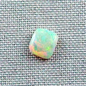  2,06 ct White Opal Multicolor Edelstein Lightning Ridge Australien - Opal mit Zertifikat für Opalschmuck | 8,58 x 7,77 x 3,15 mm - Opalschmuck 5