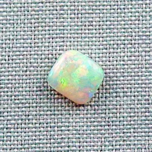  2,06 ct White Opal Multicolor Edelstein Lightning Ridge Australien - Opal mit Zertifikat für Opalschmuck | 8,58 x 7,77 x 3,15 mm - Opalschmuck 8