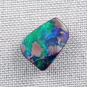 Echter Boulder Opal 7,90 ct. aus Australien - Opale mit Zertifikat online kaufen - Blau Grüner Boulder Opal 15,58 x 11,23 x 4,82 mm für Opalschmuck 2