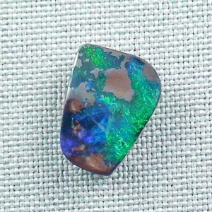 Echter Boulder Opal 7,90 ct. aus Australien - Opale mit Zertifikat online kaufen - Blau Grüner Boulder Opal 15,58 x 11,23 x 4,82 mm für Opalschmuck 4