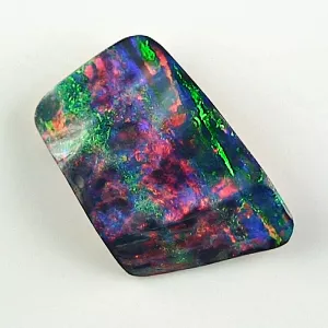 Echter Regenbogen Boulder Opal mit Zertifikat - 19,12 ct Boulderopal aus Australien – Multicolor Edelstein 26,08 x 17,28 x 6,12 mm – Ein einzigartiger Investment Edelstein 3