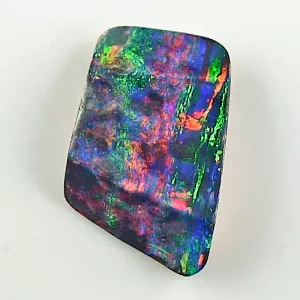 Echter Regenbogen Boulder Opal mit Zertifikat - 19,12 ct Boulderopal aus Australien – Multicolor Edelstein 26,08 x 17,28 x 6,12 mm – Ein einzigartiger Investment Edelstein 5