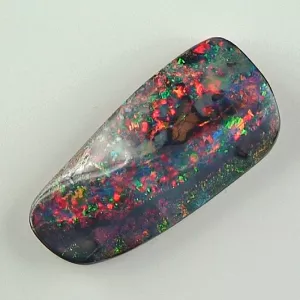 Black Boulder Opal 21,66 ct Multicolor Investment Edelstein 5