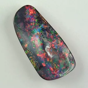 Black Boulder Opal 21,66 ct Multicolor Investment Edelstein 8