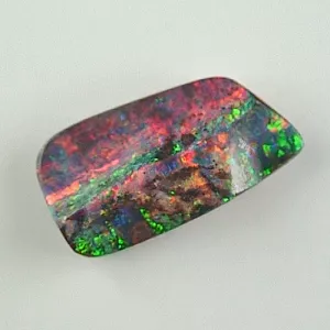 Seltener Black Boulder Opal mit Zertifikat - 17,42 ct schwarzer Boulderopal aus Australien – Multicolor Edelstein 25,33 x 13,41 x 6,41 mm – Ein einzigartiger Investment Edelstein 3