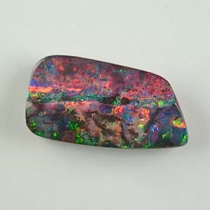 Seltener Black Boulder Opal mit Zertifikat - 17,42 ct schwarzer Boulderopal aus Australien – Multicolor Edelstein 25,33 x 13,41 x 6,41 mm – Ein einzigartiger Investment Edelstein 4