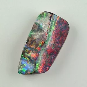 Seltener Black Boulder Opal mit Zertifikat - 17,42 ct schwarzer Boulderopal aus Australien – Multicolor Edelstein 25,33 x 13,41 x 6,41 mm – Ein einzigartiger Investment Edelstein 7