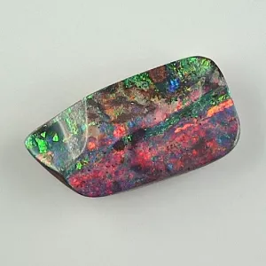 Seltener Black Boulder Opal mit Zertifikat - 17,42 ct schwarzer Boulderopal aus Australien – Multicolor Edelstein 25,33 x 13,41 x 6,41 mm – Ein einzigartiger Investment Edelstein 8