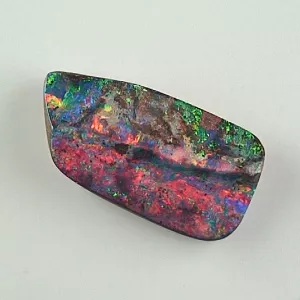 Seltener Black Boulder Opal mit Zertifikat - 17,42 ct schwarzer Boulderopal aus Australien – Multicolor Edelstein 25,33 x 13,41 x 6,41 mm – Ein einzigartiger Investment Edelstein 9