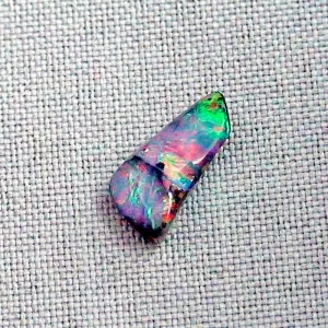Echter Boulder Opal 4,96 ct. Regenbogen Vollopal aus Australien mit Zertifikat – Absolutes brillantes Multicolor mit Neonfarben – Boulderopal Stein 2