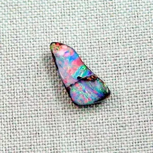 Echter Boulder Opal 4,96 ct. Regenbogen Vollopal aus Australien mit Zertifikat – Absolutes brillantes Multicolor mit Neonfarben – Boulderopal Stein 7