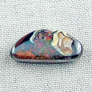 Echter Boulder Opal 14,37 ct. aus Australien mit Zertifikat online kaufen – Boulderopal 24,13 x 12,06 x 5,57 mm für Opalschmuck 1