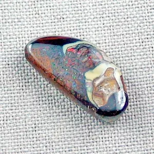 Echter Boulder Opal 14,37 ct. aus Australien mit Zertifikat online kaufen – Boulderopal 24,13 x 12,06 x 5,57 mm für Opalschmuck 2