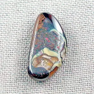 Echter Boulder Opal 14,37 ct. aus Australien mit Zertifikat online kaufen – Boulderopal 24,13 x 12,06 x 5,57 mm für Opalschmuck 3