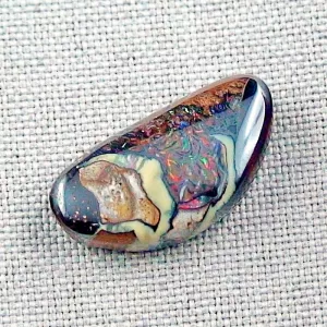 Echter Boulder Opal 14,37 ct. aus Australien mit Zertifikat online kaufen – Boulderopal 24,13 x 12,06 x 5,57 mm für Opalschmuck 4