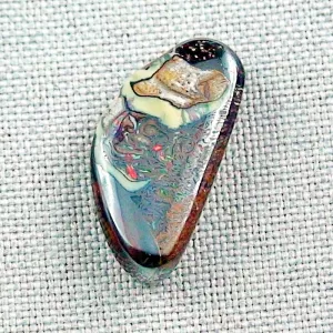 Echter Boulder Opal 14,37 ct. aus Australien mit Zertifikat online kaufen – Boulderopal 24,13 x 12,06 x 5,57 mm für Opalschmuck 6