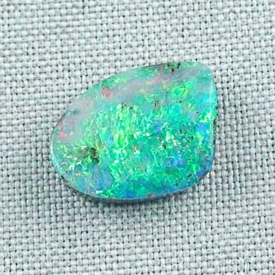 11,02 ct Boulder Opal Grüner Multicolor Edelstein aus Australien mit brillanten Farben | 17,38 x 14,49 x 5,36 mm | Echte Opale mit Zertifikat online kaufen - Versicherter Versand!2