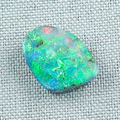 11,02 ct Boulder Opal Grüner Multicolor Edelstein aus Australien mit brillanten Farben | 17,38 x 14,49 x 5,36 mm | Echte Opale mit Zertifikat online kaufen - Versicherter Versand!3