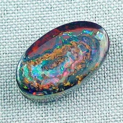 23,45 ct Yowah Nuss Opal Edelstein Queensland Australien - 24,58 x 14,63 x 7,36 mm | Echte Edelsteine & Opale mit Zertifikat online kaufen-12