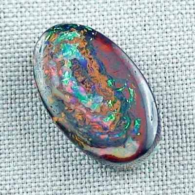 23,45 ct Yowah Nuss Opal Edelstein Queensland Australien - 24,58 x 14,63 x 7,36 mm | Echte Edelsteine & Opale mit Zertifikat online kaufen-8