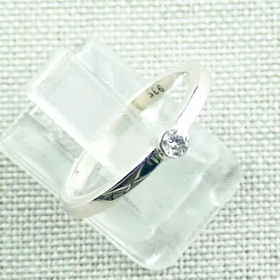 ►Damenring mit Diamant 0,10 ct 935er Silberring, Bild6