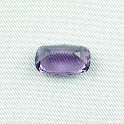 schöner echter 3,05 ct violetter Amethyst im Kissenschliff - Perfekt für Amethyst-Schmuck geeignet - Schmucksteine mit Zertifikat 11,97 x 7,10 x 5,33 mm