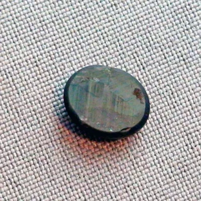 Echter schwarzer Stern Saphir im Cabochon-Schliff mit 8,59 ct Gewicht, schwarzer Stein mit spektakulärem goldbraunen Stern - 13,57 x 11,12 x 4,64 mm 5