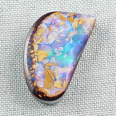 50,09 ct Boulder Opal Investment Multicolor Edelstein 32,49 x 18,62 x 7,84 mm - 50,09 ct Edelstein mit brillanten Farben - Opale online kaufen mit Zertifikat.-2
