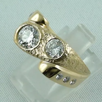 massiver 18k Goldring, Herren-Brilliant-Ring, Diamanten zus. 1,75 ct, Bild2