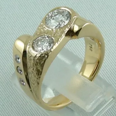 massiver 18k Goldring, Herren-Brilliant-Ring, Diamanten zus. 1,75 ct, Bild3