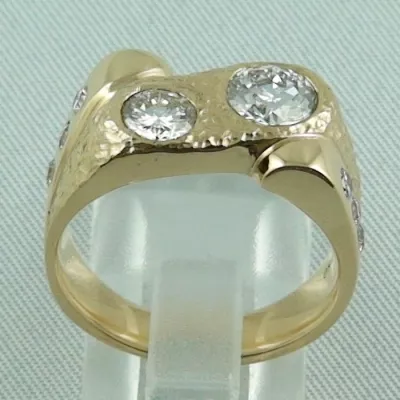 massiver 18k Goldring, Herren-Brilliant-Ring, Diamanten zus. 1,75 ct, Bild4